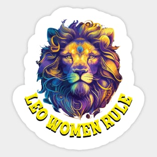 leo woman role Sticker